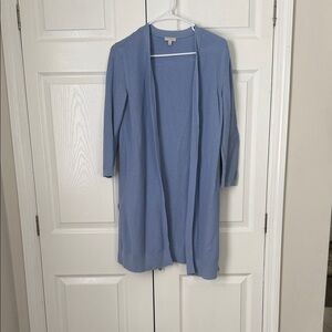 Talbots Women's Light Blue Open Cardigan